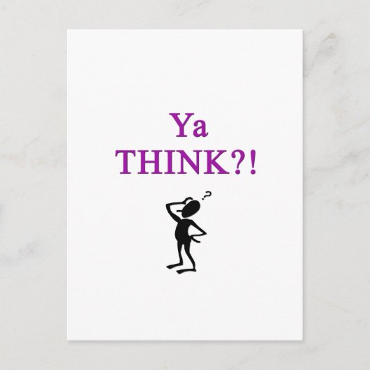 Ya Think Briefkaart (Voorkant)