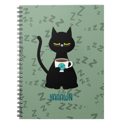 YAAAWN carnet de chat endormi (Devant)
