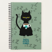 YAAAWN Sleepy Cat 2026 Planner (Devant)