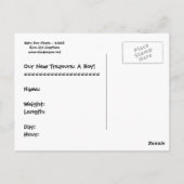 Yaar! Een jongen! Briefkaart (Achterkant)