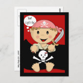 Yaarr ! Une Fille, c'EST ÇA ! Carte postale (Devant / Derrière)