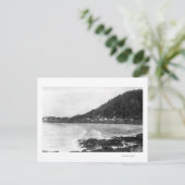 Yachats, oregon Town Uitzicht en Ocean Photography Briefkaart (Staand voorkant)