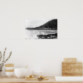 Yachats, oregon Town Uitzicht en Ocean Photography Poster (Keuken)