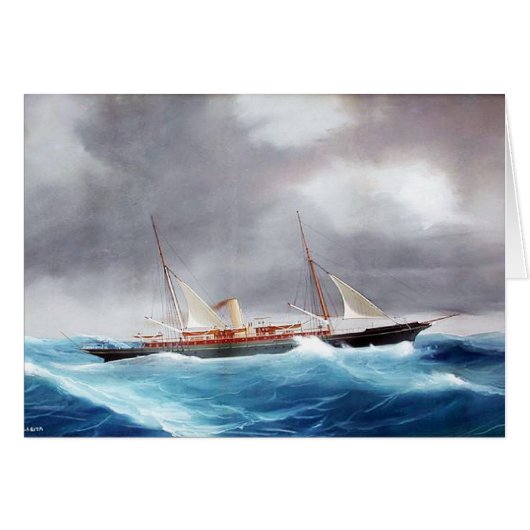 Yacht à vapeur Margarita années 1900 (Devant horizontal)