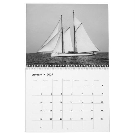 Yacht Calendar Kalender (Jan 2027)