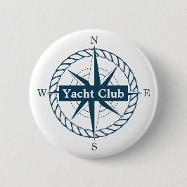 Yacht Club Badge Ronde Button 5,7 Cm