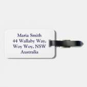 Yacht Club Bagagelabel (Achterkant horizontaal)