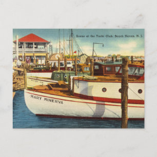 Yacht Club, Beach Haven, New Jersey Briefkaart
