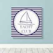 Yacht Club Canvas Afdruk (Insitu (Houten vloer))