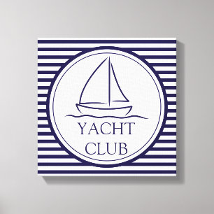 Yacht Club Canvas Afdruk
