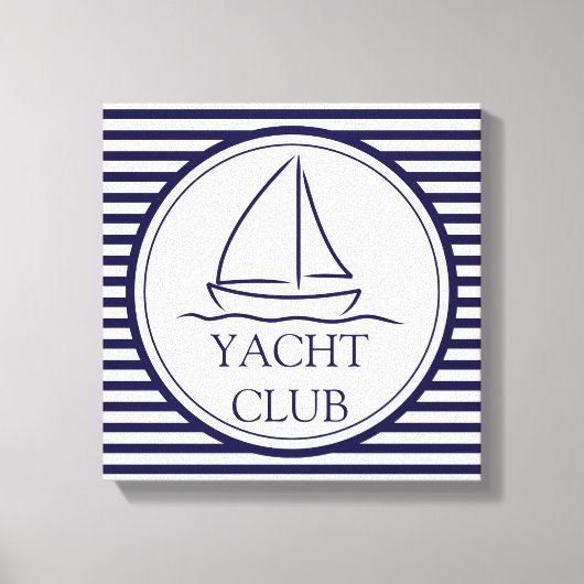 Yacht Club Canvas Afdruk (Voorkant)