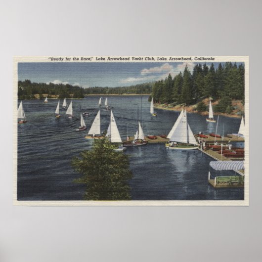 Yacht Club, Sailboot Race Poster (Voorkant)