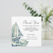 Yacht on the Ocean Funeral Merci Cartes (Debout devant)