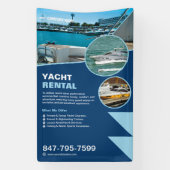 Yacht Rental Custom bewerkbaar Spandoek (Verticaal)
