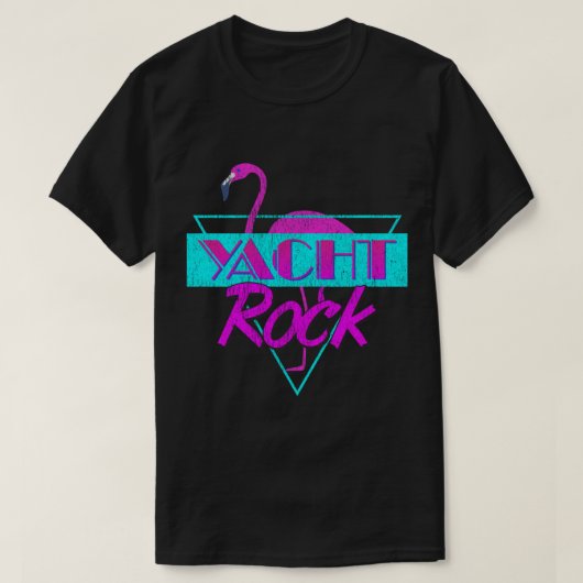 Yacht Rock Flamant rose rétro Essential T-Shirt (Design devant)