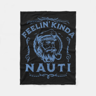 Yacht Rock Party Nauti Motorboot Captain Love Mot Fleece Deken