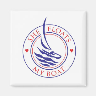 Yachtes_she drijft mijn boot Magnet Magneet