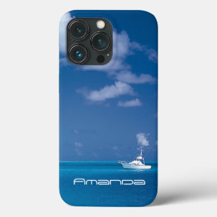 Yachting in het blauw iPhone 13 pro hoesje