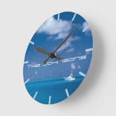 Yachting in het blauw ronde klok (Hoek)