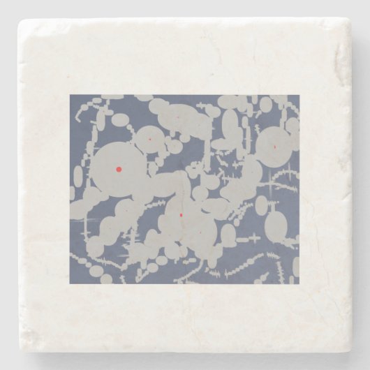 yaei abstract ontwerp 67273 stenen onderzetter (Voorkant)