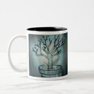 yaei dode bonsai boom tweekleurige koffiemok
