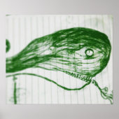 yaei groene walvis poster (Voorkant)