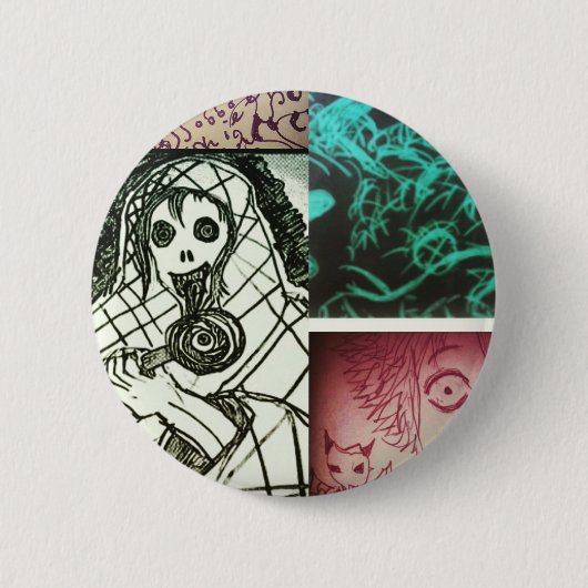 yaei mysterie 1 ronde button 5,7 cm (Voorkant)