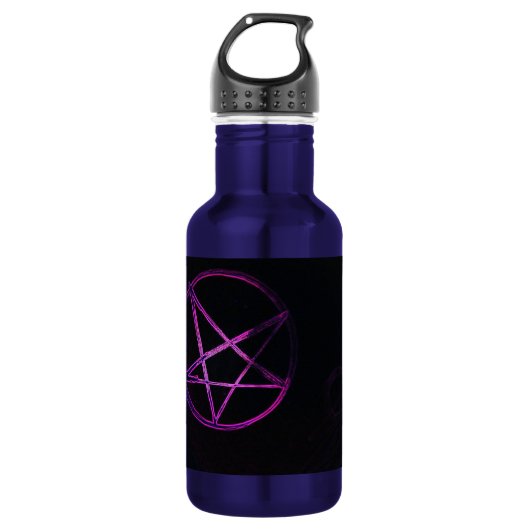 yaei paarse pentagram waterfles (Voorkant)