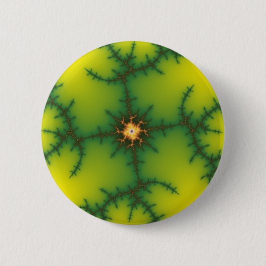 Yag Beam Fractal Art Ronde Button 5,7 Cm (Voorkant)