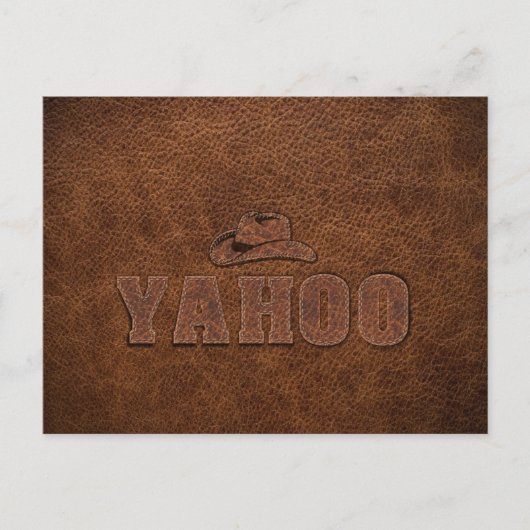 YAHOO westerne stijl Briefkaart (Voorkant)