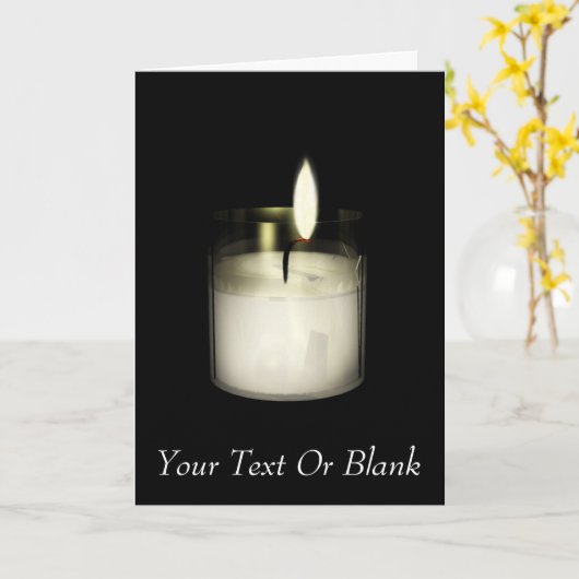 Yahrzeit Kaart (Gele Bloem)