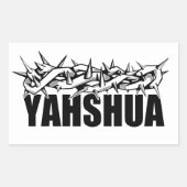 Yahshua Rechthoekige Sticker (Voorkant)