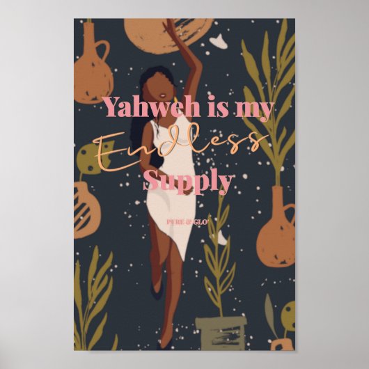 Yahweh Affirmation Poster (Voorkant)