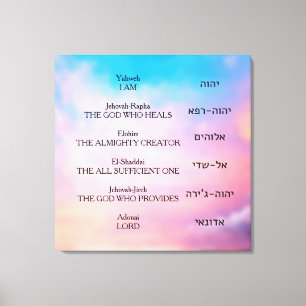 Yahweh Canvas Afdruk