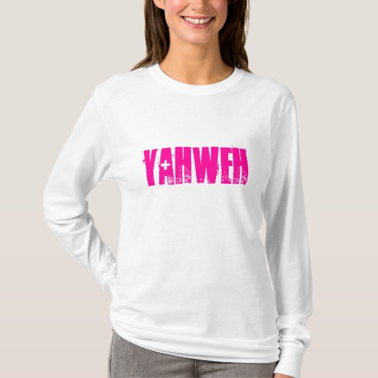 Yahweh Dames Hoodie T-shirt (Voorkant)