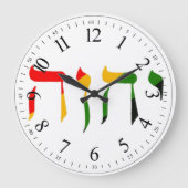 Yahweh in het Hebreeuws Grote Klok (Voorkant)