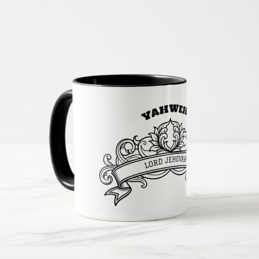 Yahweh Ornate Mug (Devant gauche)
