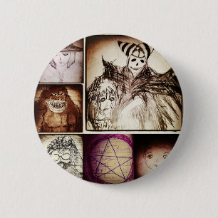 yaie anime manga mysterie 2 ronde button 5,7 cm