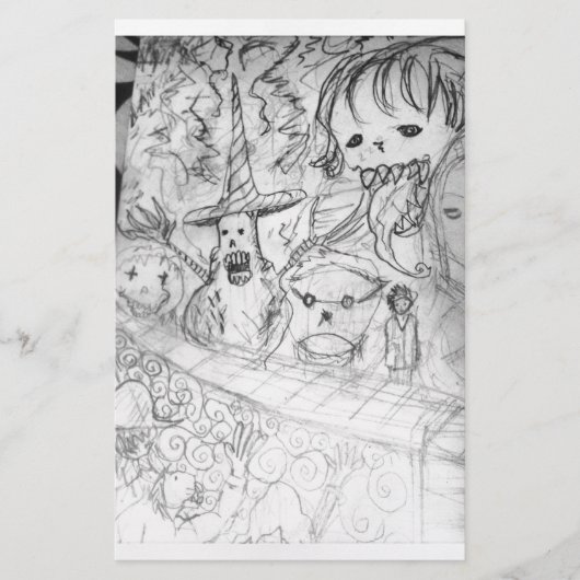 yaie monster manga anime briefpapier (Voorkant)