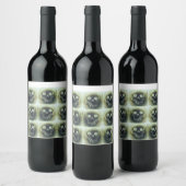 yaie Skull 666 sleutelhanger Wijn Etiket (Flessen)