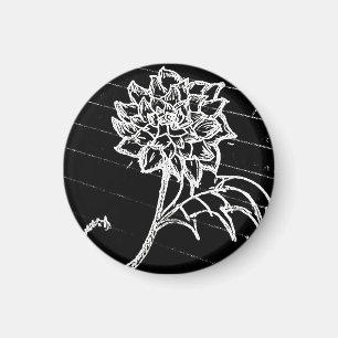 yaie zwarte rozen bloem goth emo magneet