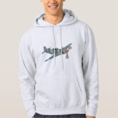 Yak-9 Sovjet WW2 Vliegtuig Hoodie (Voorkant)