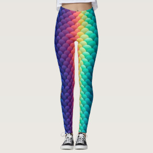 Yak Daks Original Design - Mardi Gras Mermaid Leggings