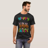 Yak Funny Easter Egg Bunny Yak Happy Easter T-shirt (Voorkant volledig)