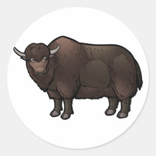 Yak Ronde Sticker