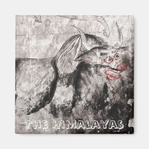 Yak, Yak - Tibetan Ancient Art (Fridge Magnet) Magneet