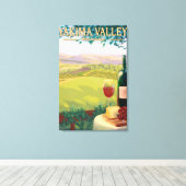 Yakima Valley, WashingtonWine Country Canvas Afdruk (Insitu (Houten vloer))