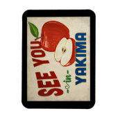 Yakima Washington Apple - Vintage Travel Magneet (Verticaal)