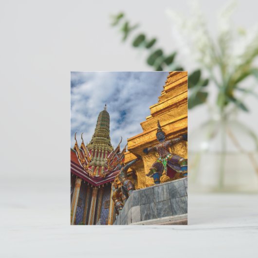 Yaksha in Wat Phra Kaeo Briefkaart (Staand voorkant)