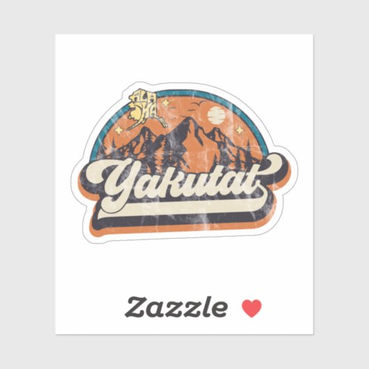 Yakutat, Alaska Sticker (Vel)